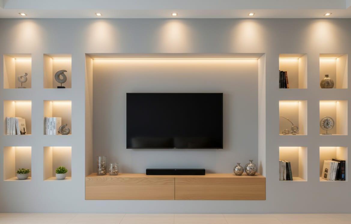 TV Duvar Dekorasyon Niş